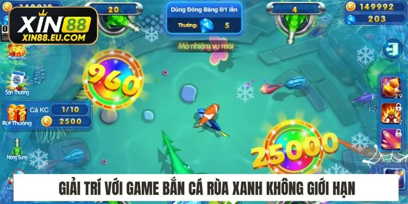 Giải trí với game bắn cá rùa xanh không giới hạn